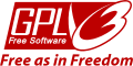 "GPLv3_Logo.svg" by User:Shyamal